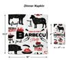 AMERICAN HOMESTEAD Paper Napkins - BBQ Disposable Linen-Like Dinner Napkins - Restaurant-Quality Table Serviettes for Weddings, Parties, and Events - 15.75" x 15.75" - 50 Count view 3