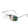 KISSOUL Rimless Photochromic Bifocal Reading Glasses Blue Light Blocking Readers Lightweight Transition Sunglasses Man Woman view 1