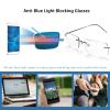 KISSOUL Rimless Photochromic Bifocal Reading Glasses Blue Light Blocking Readers Lightweight Transition Sunglasses Man Woman view 3