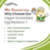 Eggylicious Vegan Scrambled Egg Replacer 1 lbs 8 oz (680 gm) | Plant-Based Egg Substitute | Protein-Rich Quick & Easy Breakfast | Just Add Water | Gluten-Free, Non-Bioengineered view 4