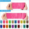 60 Pack Colorful Self Adhesive Bandage Wrap Bulk 3 Inch x 5 Yards Cohesive Bandage,Vet Wrap Breathable Elastic Self-Adherent Tape for Stretch Athletic Sports Wrist Ankle Dogs Pet Vet Wrap view 3