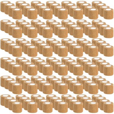 120 Pack Skin Self Adhesive Bandage Wrap Bulk 2 Inch x 5 Yards Cohesive Bandage,Vet Wrap Breathable Elastic Self-Adherent Tape for Stretch Athletic Sports Wrist Ankle Dogs Pet Vet Wrap