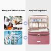 Lexeeco Medicine Storage Bag Pill Bottle Organizer with Portable Small Pouch Travel Medication Bottle Organizer for Emergency Home First Aid Box Kit (Red) view 3
