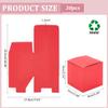 PH PandaHall 30pcs Red Paper Boxes, 3.5 inch Square Gift Packaging Boxes with Lid Jewelry Gift Boxes Square Favor Boxes Small Candy Box for Countdown New Year Valentine Wedding Birthday Party Favor view 2