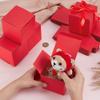PH PandaHall 30pcs Red Paper Boxes, 3.5 inch Square Gift Packaging Boxes with Lid Jewelry Gift Boxes Square Favor Boxes Small Candy Box for Countdown New Year Valentine Wedding Birthday Party Favor view 3