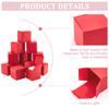 PH PandaHall 30pcs Red Paper Boxes, 3.5 inch Square Gift Packaging Boxes with Lid Jewelry Gift Boxes Square Favor Boxes Small Candy Box for Countdown New Year Valentine Wedding Birthday Party Favor view 4