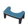 SHADAOYU Bathroom Toilet Squatting Stool, Toilet Step Stool for Feet, Curved Squatting Stool with Anti-slip Pads, Anti-constipation Comfortable Squatting Squatting Assistance Stool for Everyone(Blue) view 1