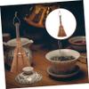 FOMIYES 3pcs Mini Palm Broom Natural Bristles Compact Cleaning Brush for Tea Ceremony and Household Use Space-Saving Design for Efficient Dust Removal view 2