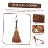 FOMIYES 3pcs Mini Palm Broom Natural Bristles Compact Cleaning Brush for Tea Ceremony and Household Use Space-Saving Design for Efficient Dust Removal view 4