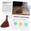 FOMIYES 3pcs Mini Palm Broom Tool Compact Natural Palm Cleaning Broom for Home for Small Spaces Lightweight Design for Quick Dusting and Debris Removal view 4