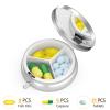 3 Pack Pill Box, Small Pill Case for Purse & Pocket, Cute Travel Medicine Organizer, Portable Medicine Container Holder to Hold Vitamins, Medication, Fish Oil & Supplement, Art Style Pattern view 3