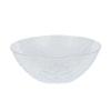EcoQuality 12oz Hammered Clear Plastic Round Bowls with Gold Rim - Disposable Translucent Plastic Soup Bowls, Heavy Duty Salad Bowls, Dessert Bowl, Baby Showers, Weddings, Birthday Party (240) view 1