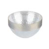 EcoQuality 12oz Hammered Clear Plastic Round Bowls with Gold Rim - Disposable Translucent Plastic Soup Bowls, Heavy Duty Salad Bowls, Dessert Bowl, Baby Showers, Weddings, Birthday Party (240) view 2
