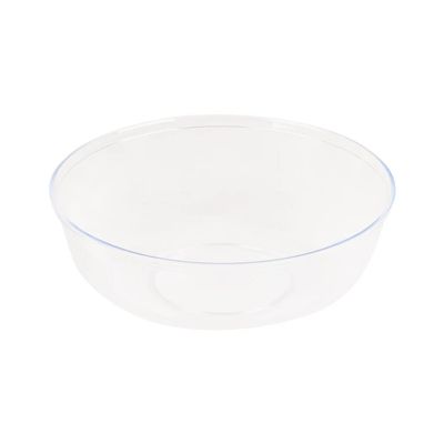 EcoQuality 16oz Clear Round Plastic Bowls - Disposable Plastic Soup Bowls, Heavy Duty Salad Bowls, Reusable Soup Bowl, Baby Showers, Weddings, Birthday Party, BPA Free (60)