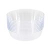 EcoQuality 16oz Clear Round Plastic Bowls - Disposable Plastic Soup Bowls, Heavy Duty Salad Bowls, Reusable Soup Bowl, Baby Showers, Weddings, Birthday Party, BPA Free (60) view 2