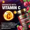 Built by Nature Cranberry Pills 25,000mg - Extra Strength 50:1 Concentrate Extract with Vitamin C - Urinary Tract Health Supplement for Women - Non-GMO, Sugar Free, Vegan - 60 Capsules view 4