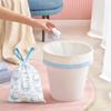100 Count Drawstring Trash Bags,Cartoon Pattern Thickened Garbage Bags 19.7" x 17.7"Unscented Trash Bags for Kitchen, Bathroom, Office Waste Bin Liners (Blue) view 4