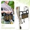 GOSTONG Wheelchair Side Bag Walker Pouch Bag with Cup Holder Sunflower Wheelchair Armrest Accessories for Walker, Rollator, Electric Scooter Wheelchair view 3