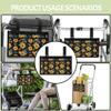GOSTONG Wheelchair Side Bag Walker Pouch Bag with Cup Holder Sunflower Wheelchair Armrest Accessories for Walker, Rollator, Electric Scooter Wheelchair view 4