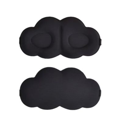 ASEANAO Sleep Mask,Soft 3D Contoured Silky Blindfold Eye Mask for Sleeping and Side Sleepers,Eye Cover with Adjustable Strap Suitable Gift (Black)