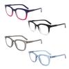 25DU 4 Pack Reading Glasses for Women Men Oprah Style Square Blue Light Blocking Readers with Spring Hinge +1.0 view 1