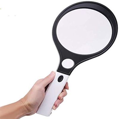 Dntum Magnifier Magnifying Glass LED Magnifying Glass Illuminated Large Portable Illuminated Magnifier Extra Large Handheld magnifiers Coins Hobbies Magnifier
