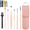 Pleteffect Ear Cleaner - Earwax Removal Kit, Ear Cleaner Earwax Removal Tool, 6 Pcs Ear Cleaner Set with Portable PU Leather Case, 2024 The Most Professional Ear Cleaning Master (Pink) view 1