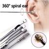 Pleteffect Ear Cleaner - Earwax Removal Kit, Ear Cleaner Earwax Removal Tool, 6 Pcs Ear Cleaner Set with Portable PU Leather Case, 2024 The Most Professional Ear Cleaning Master (Pink) view 4