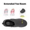 FitVille Diabetic Shoes for Men Extra Wide Slip-on Shoes for Swollen Feet Adjustable Walking Shoes for Elderly Foot Pain Relief Neuropathy - EasyTop Wings Deep Gray view 2