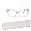 bullabulling Cat Eye Crystal Rhinestone Reading Glasses for Women Sparkling Trendy bling Diamond Reader Z05 (AB diamond, 3.5, x) view 3