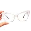 bullabulling Cat Eye Crystal Rhinestone Reading Glasses for Women Sparkling Trendy bling Diamond Reader Z05 (AB diamond, 3.5, x) view 4