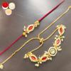 Ghasitaram Gifts Jaiccha Rakhi for Brother Rakhis Online Rmj- 10012 Bhaiya Bhabhi Rakhis view 1