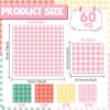 60pcs Camp Plaid Napkins Colorful Plaid Checkered Bachelorette Party Supplies Camping Glamping Birthday Thick Paper Napkins Plaid Camping Themed Party Favor for Baby Bridal Shower Picnic view 2