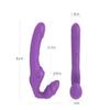 Double Pleasure Silicone Strapless Strap-On QL47516 view 4