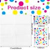 Geyee 50 Packs Tissue Travel Size Facial Paper Napkins Travel Packs Disposable Pocket Tissues for Wedding Guest Traveling School Purse Home Supplies, 500 Sheets 3 Ply(Polka Dot) view 2
