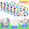 Geyee 50 Packs Tissue Travel Size Facial Paper Napkins Travel Packs Disposable Pocket Tissues for Wedding Guest Traveling School Purse Home Supplies, 500 Sheets 3 Ply(Polka Dot) view 3