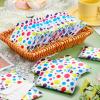 Geyee 50 Packs Tissue Travel Size Facial Paper Napkins Travel Packs Disposable Pocket Tissues for Wedding Guest Traveling School Purse Home Supplies, 500 Sheets 3 Ply(Polka Dot) view 4