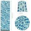 100 pcs Under The Sea Party Paper Straws, Blue Starfish Scallop Shells Animal Silver Foil Star Drinking Straws, Kids Birthday Baby Shower Ocean Beach Island Picnic Tropical Cake Pop Sticks (Starfish) view 3