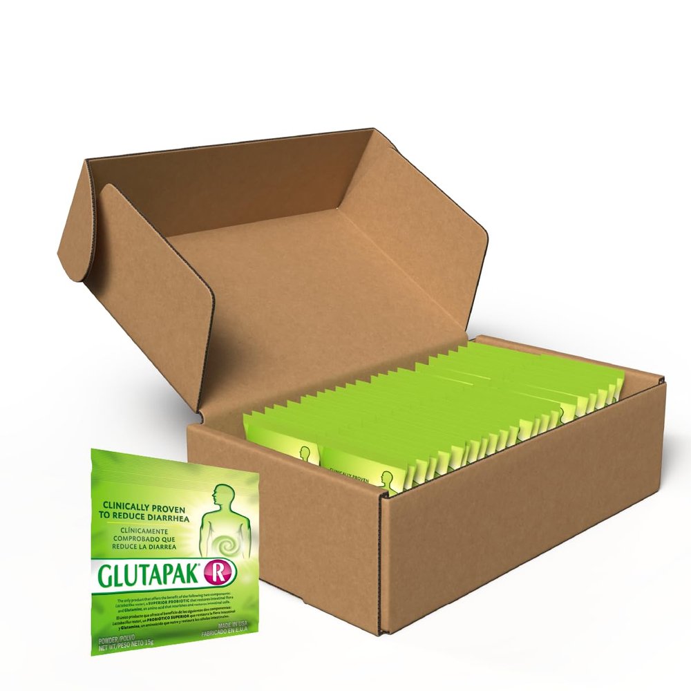 Digestive Health Powder with L-Glutamine & Lactobacillus reuteri  Supports Gut Barrier, Microbiome Balance & Nutrient Absorption  15g Sachets, 50-Pack, Gluten & Lactose Free
