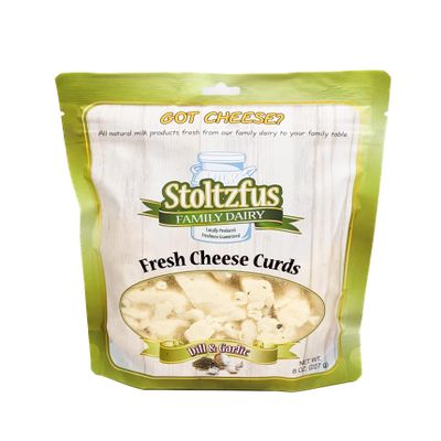 NineLife Basics Stoltzfus Family Dairy Fresh Cheese Curds Dill and Garlic 8 oz (Pack of 2)