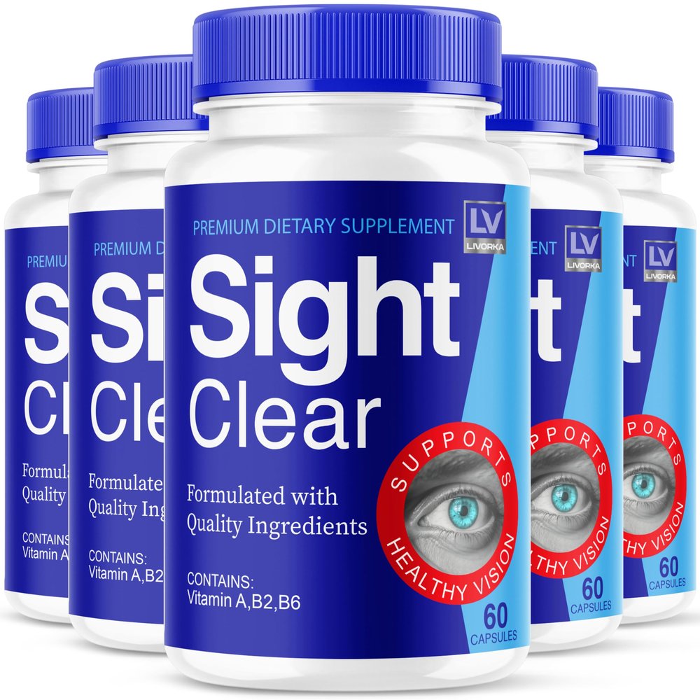 LIVORKA Sight Clear 20/20 Vision Support Supplement for Eyes - 5 Month Supply - Pack of 5