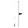 5' Palm Beach Pole - Attachment Handle for Mops and Brushes - Painted White Wood Pole with Grips view 3