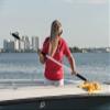 5' Palm Beach Pole - Attachment Handle for Mops and Brushes - Painted White Wood Pole with Grips view 4