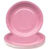 Fun Express Dusty Rose Round Paper Dinner Plates - Disposable Round Dessert Plates for Weddings, Birthdays, Bridal Showers & Party Tableware Supplies - 24 Piece view 1