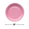Fun Express Dusty Rose Round Paper Dinner Plates - Disposable Round Dessert Plates for Weddings, Birthdays, Bridal Showers & Party Tableware Supplies - 24 Piece view 3