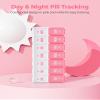 AMOOS Weekly Pill Organizer 2 Times a Day, Stylish Pill Box 7 Day AM PM with Large Compartments, Pill Case Easy to Use, BPA-Free Pill Container for Vitamins, Fish Oils, Supplements, Medicines, Pink view 4