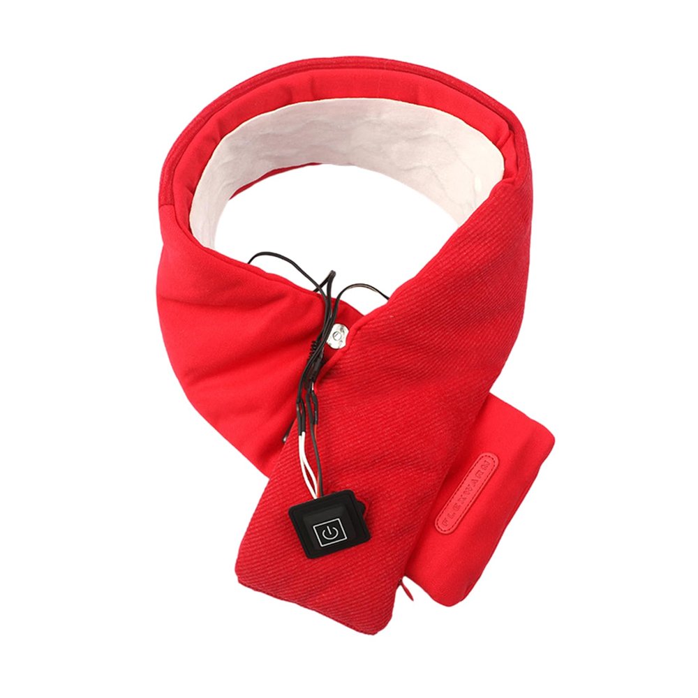 GREYWAWA USB Charging Scarf Heating Pad for Men Women 3 Adjustable Thermal Scarf Replaceable Heated Pad for Cold Weathe