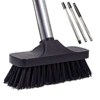 BSMstone Push Broom Brush Stiff Bristles Floor Cleaning Brush Multi-Purpose Scrubber Brushes for Bathroom Bathtub Tile Floor Deck Patio