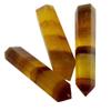 NSIXSURIM 110mm-120mm Yellow Fluorite Tower Wand Crystal Points Stones 1pc Feng Shui Decoration Crystals and Stones view 3