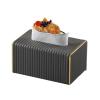 European Style Tissue Box for Home Decor and Hotel, Leather Tissue Holder and Tissue Holder(Light grey-small) view 3